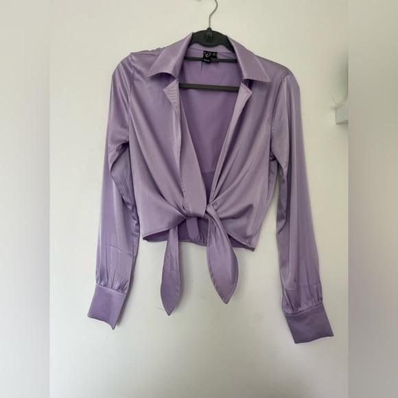 WINDSOR PURPLE TIE SHIRT - Picture 2 of 3